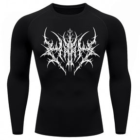 Camiseta Compressão Uv 50+ Manga Longa Cyber Tribal Primal Dominion Rash Guard