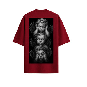 Camiseta Oversized Premium 20.1 Atoomic Angels Of Silence Camisa Unissex