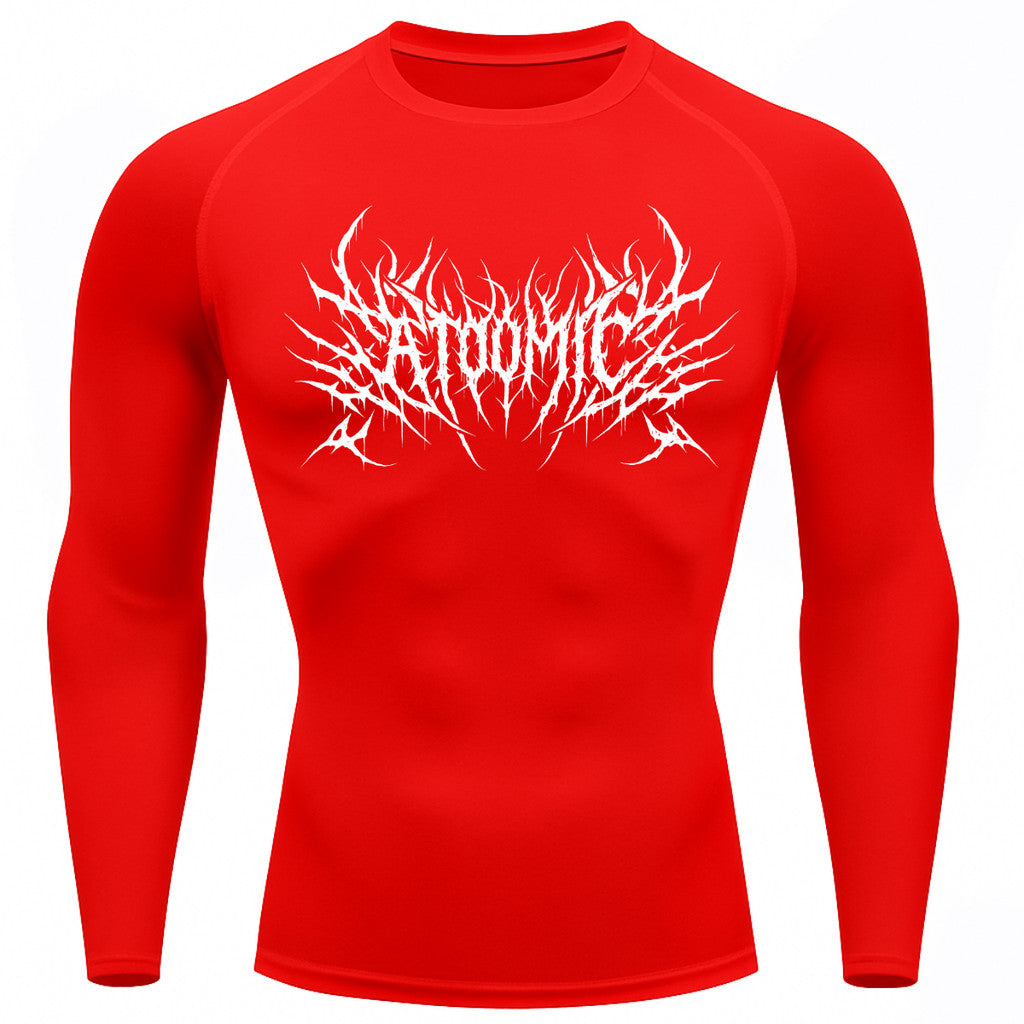 Camiseta Compressão Uv Manga Longa Cyber Tribal Atoomic Invoke Shadow Rash Guard