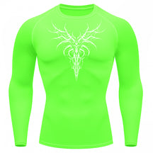 Camiseta Compressão Uv 50+ Manga Longa Cyber Tribal Dark Instinct Rash Guard