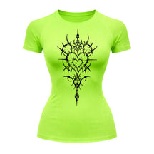 Camiseta Compressão Uv Manga Curta Cyber Tribal Iron Hearth Dark Rash Guard