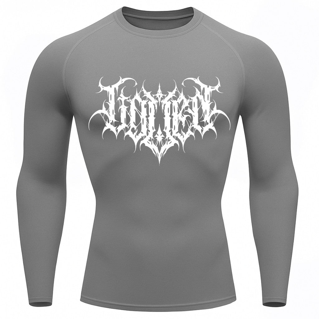 Camiseta Compressão Uv Manga Longa Cyber Tribal Shadow Crest Rash Guard