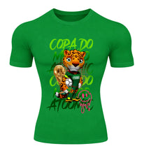 Camiseta Compressão Manga Curta UV Atoomic Onça Mascote Brasil Varias Cores Rash Guard