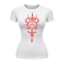 Camiseta Compressão Uv Manga Curta Cyber Tribal Iron Hearth Dark Rash Guard