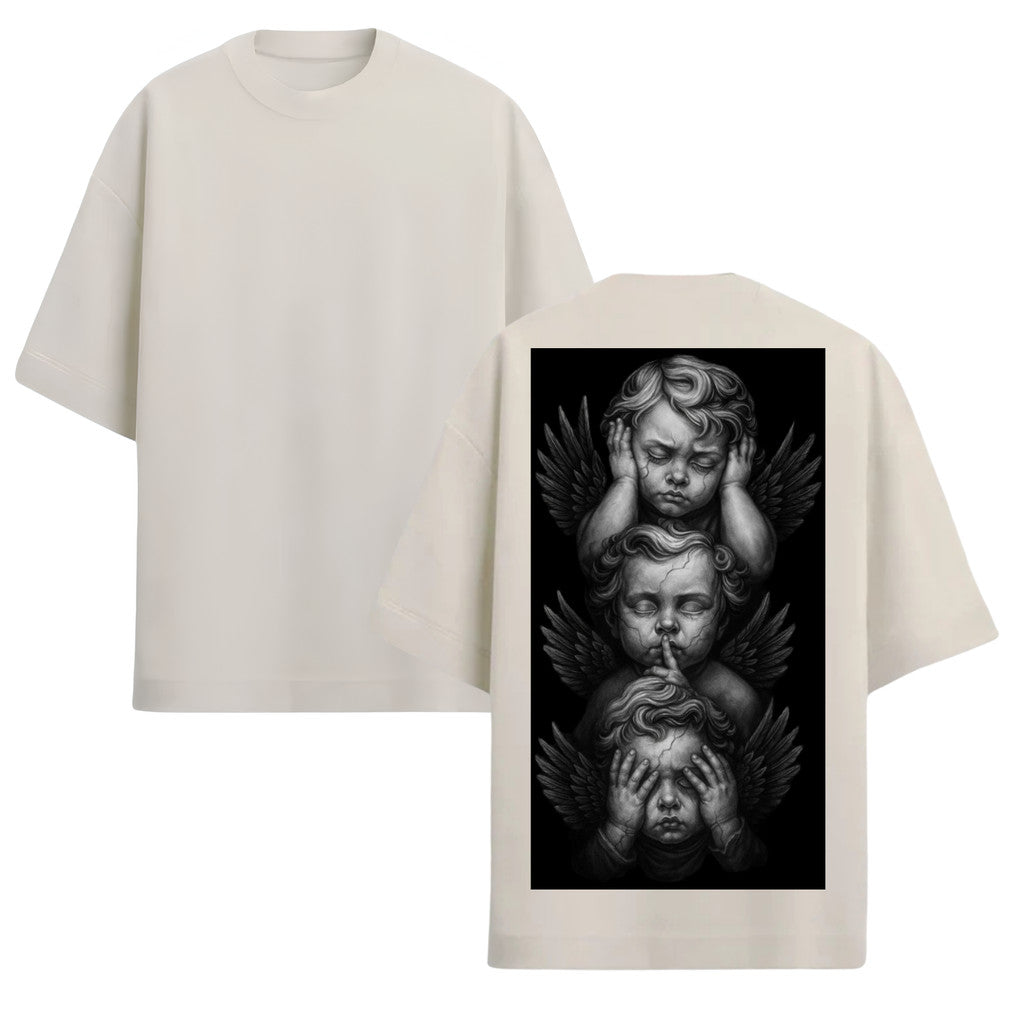 Camiseta Oversized Premium 20.1 Atoomic Angels Of Silence Camisa Unissex
