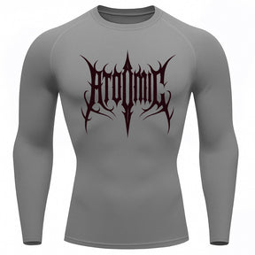 Camiseta Compressão Uv Manga Longa Cyber Tribal Atoomic Imperium Dark Rash Guard
