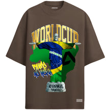 Camiseta Oversized Premium 20.1 Atoomic Brasil Rumo Ao Hexa Cristo Redentor Camisa Unissex