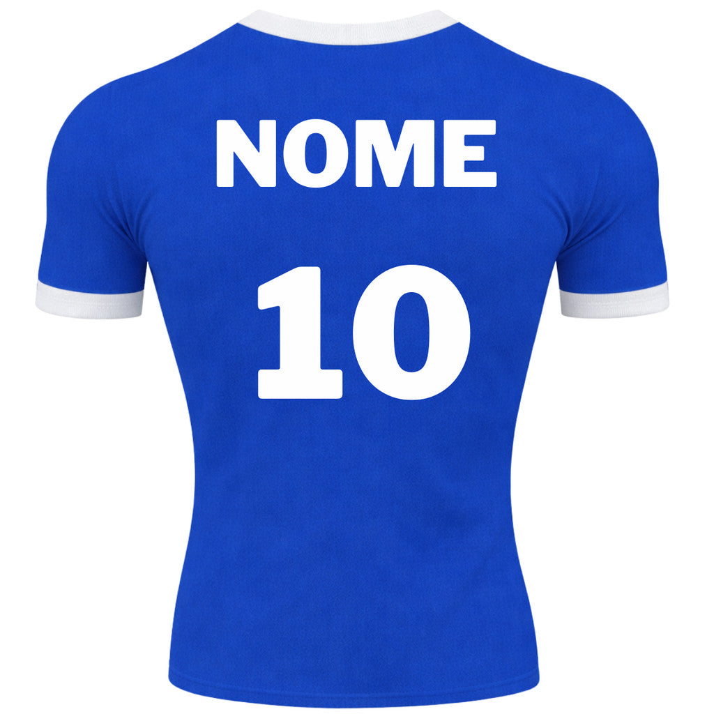 Camiseta Manga Curta Brasil Personalize Com Seu Nome E Número