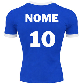 Camiseta Manga Curta Brasil Personalize Com Seu Nome E Número