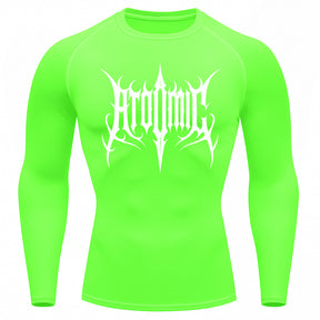 Camiseta Compressão Uv Manga Longa Cyber Tribal Atoomic Imperium Dark Rash Guard