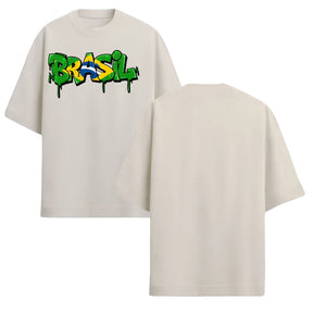 Camiseta Oversized Atoomic Brasil Drip Edition Copa