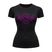 Camiseta Compressão Uv Manga Curta Cyber Tribal Black Heart Hello Kitty Rash Guard