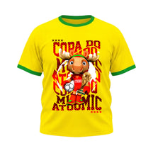 Camiseta Plus Size Manga Curta Gola E Manga Colorida UV Mascote Canadá Alce Edition Copa