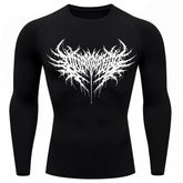 Camiseta Compressão Uv Manga Longa Cyber Tribal Night Reaper Oblivion Rash Guard