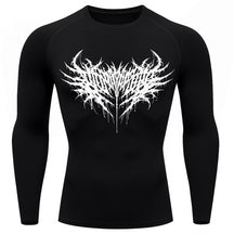 Camiseta Compressão Uv Manga Longa Cyber Tribal Night Reaper Oblivion Rash Guard