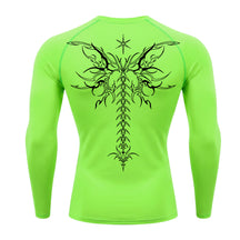 Camiseta Compressão Uv Manga Longa Cyber Tribal Shadow Stinger Wings Rash Guard
