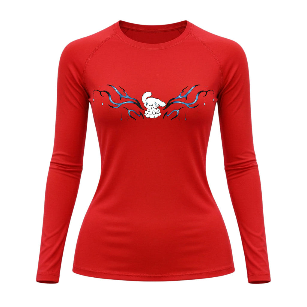 Camiseta Compressão Uv Manga Longa Cyber Tribal Cinnamoroll Hello Kitty Rash Guard