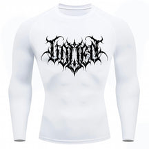 Camiseta Compressão Uv Manga Longa Cyber Tribal Shadow Crest Rash Guard