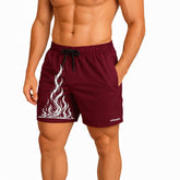 Bermuda Fogo Shorts Elastano Fire Premium Mauricinho Tecido Leve Bermuda Para Treino