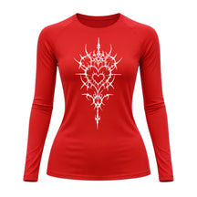 Camiseta Compressão Uv Manga Longa Cyber Tribal Iron Heart Dark Rash Guard