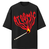 Camiseta Oversized Premium 20.1 Fire Origin Atoomic Camisa Unissex