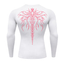 Camiseta Compressão Uv Manga Longa Cyber Tribal Chimera Spine Rash Guard