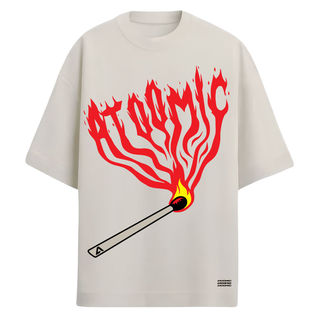 Camiseta Oversized Premium 20.1 Fire Origin Atoomic Camisa Unissex