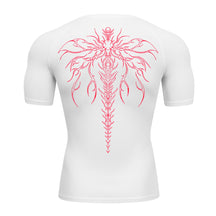 Camiseta Compressão Uv Manga Curta Cyber Tribal Chimera Spine Rash Guard