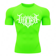 Camiseta Compressão Uv Manga Curta Cyber Tribal Shadow Crest Rash Guard