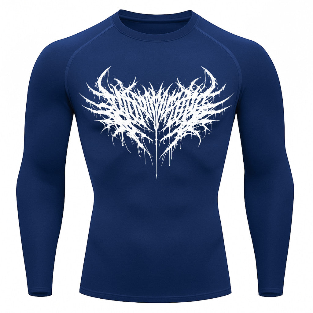 Camiseta Compressão Uv Manga Longa Cyber Tribal Night Reaper Oblivion Rash Guard