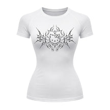 Camiseta Compressão Uv Manga Curta Cyber Tribal Black Heart Hello Kitty Rash Guard