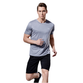 Camisa Curta Cinza Uv 50+ DryFit