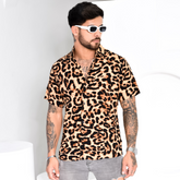 camisa viscose onça