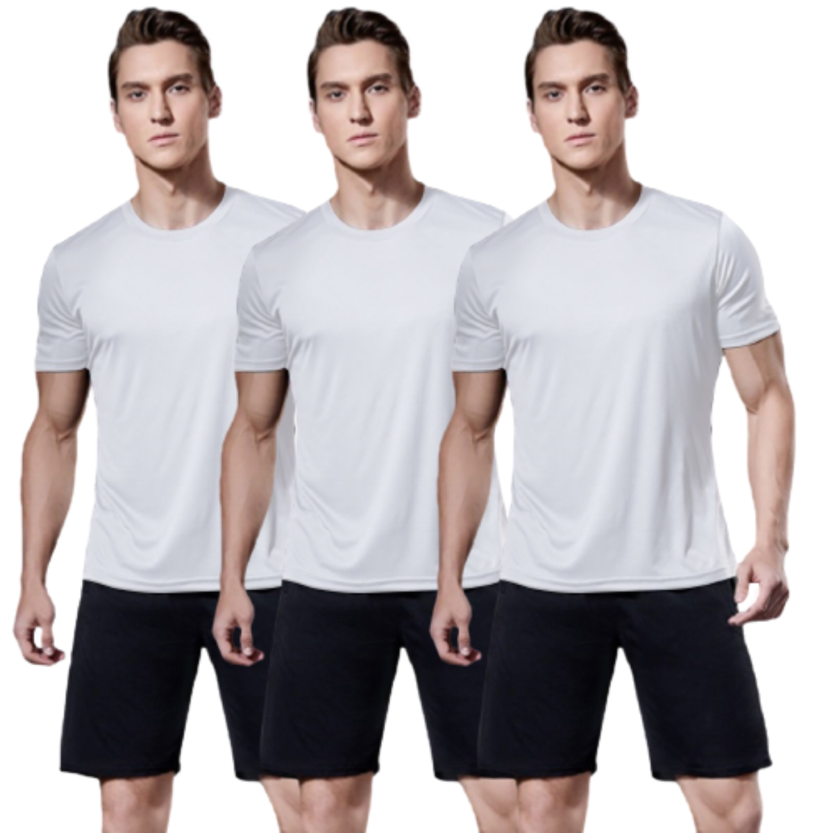 Kit 3 camisas com proteção UV manga curta